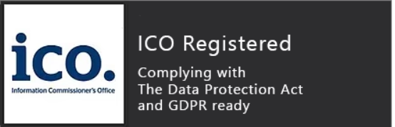 ICO Registered - Data Protection Act and GDPR Ready